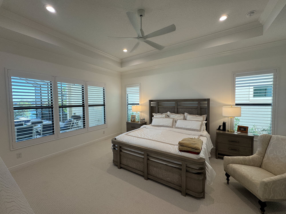 Shutters installed in bedroom of Nokomis home Shutters installed in bedroom of Nokomis home